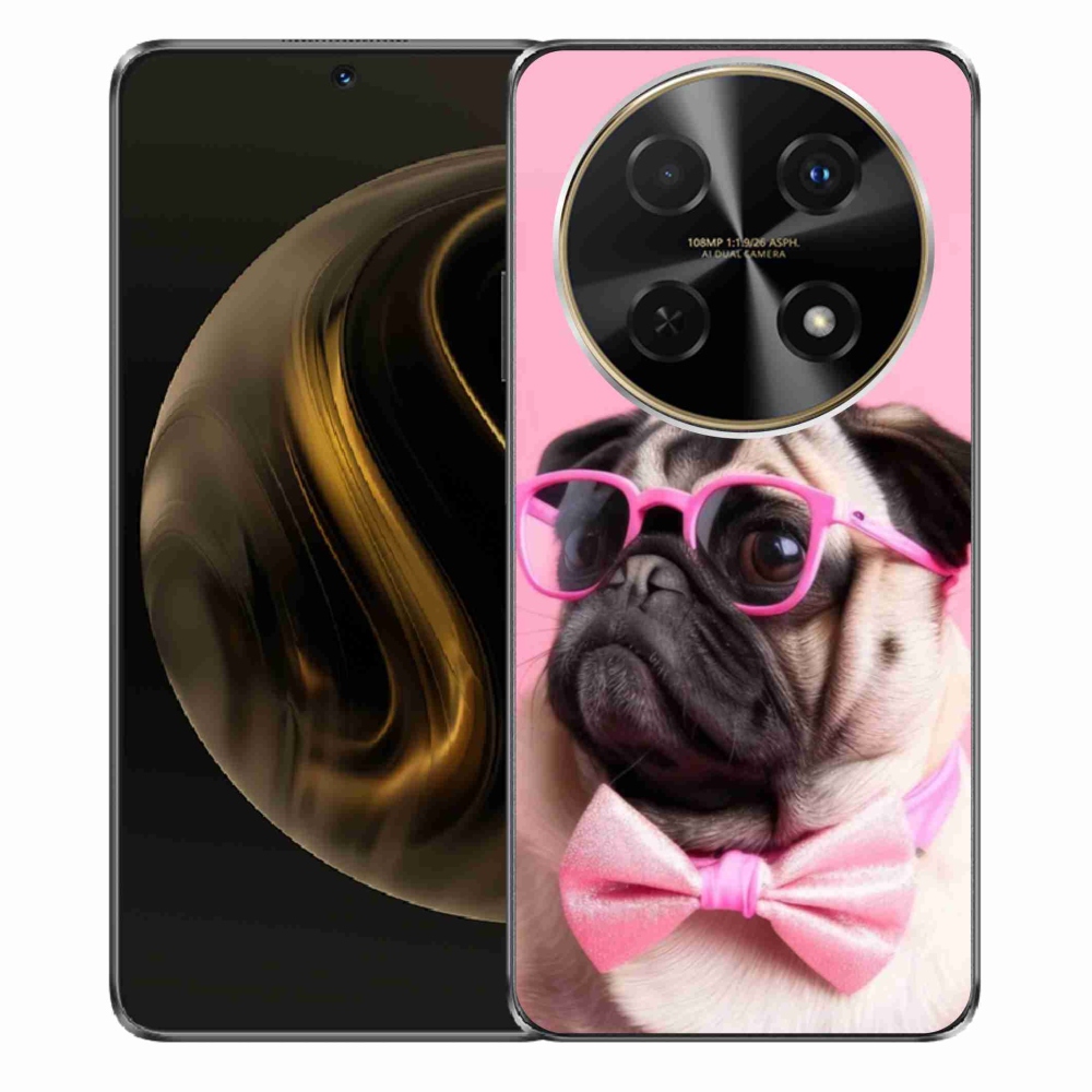 Gelový kryt mmCase na Huawei Nova 12i - stylový mops