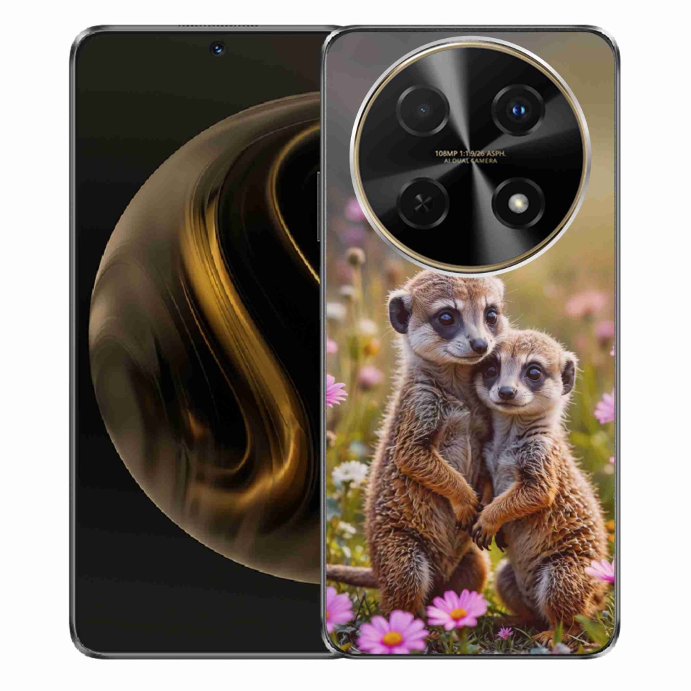 Gelový kryt mmCase na Huawei Nova 12i - surikatí duo