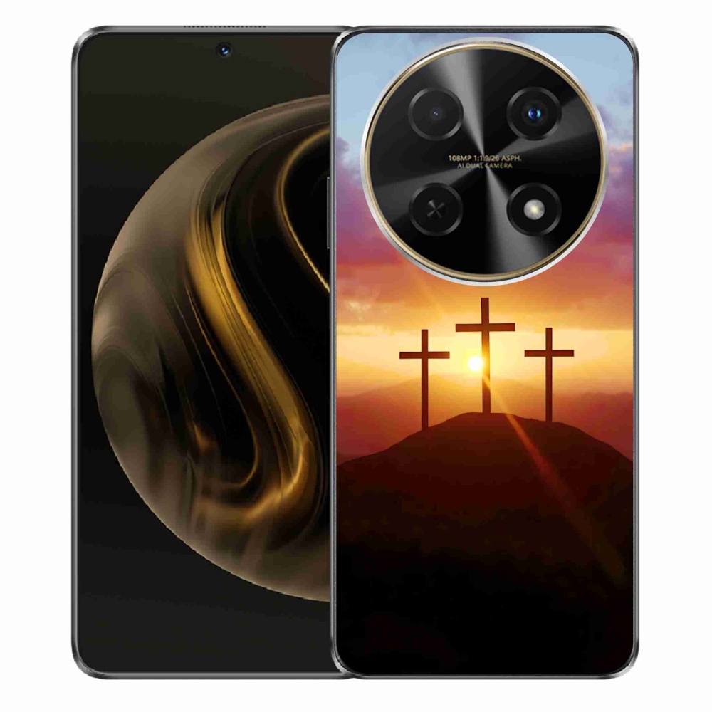 Gelový kryt mmCase na Huawei Nova 12i - tři kříže