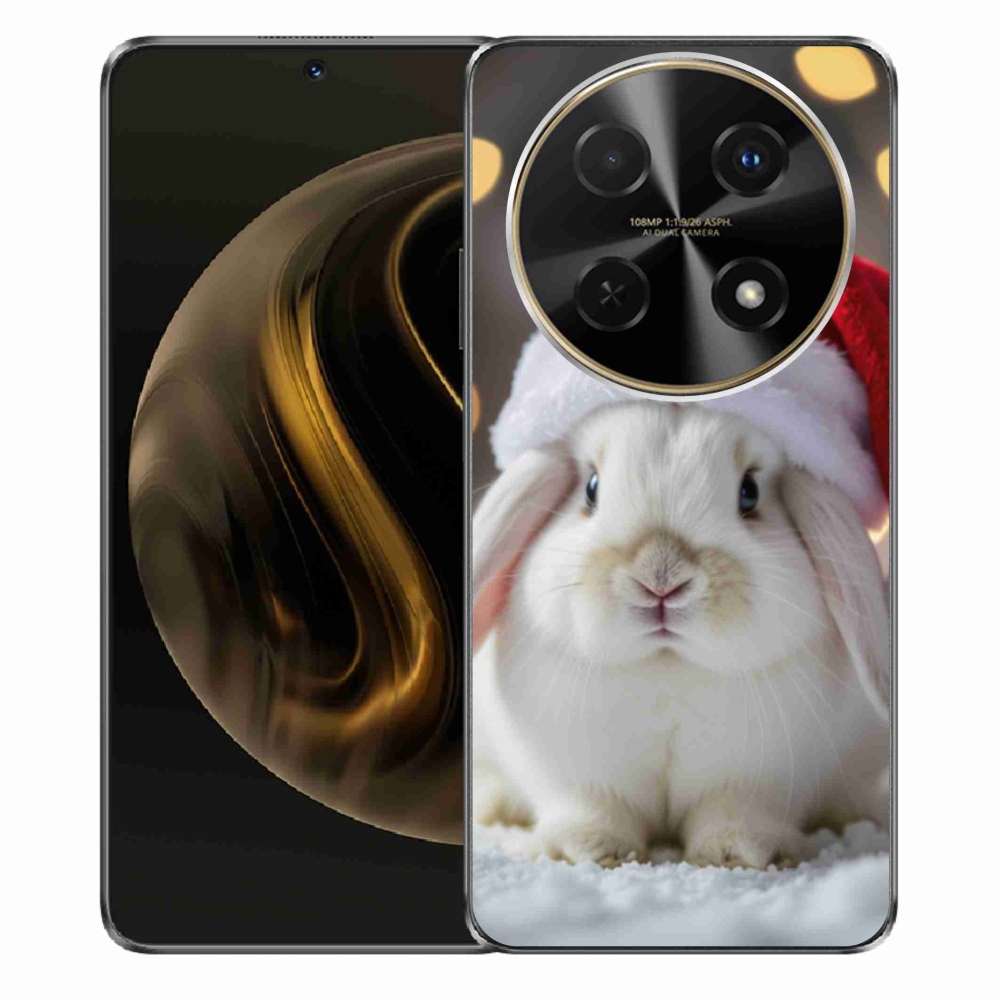 Gelový kryt mmCase na Huawei Nova 12i - vánoční králík