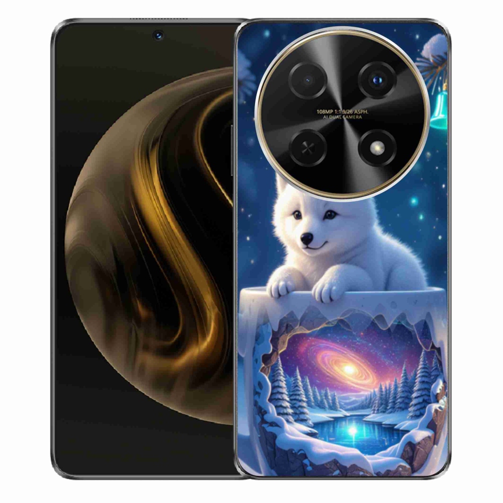 Gelový kryt mmCase na Huawei Nova 12i - vánoční štěně
