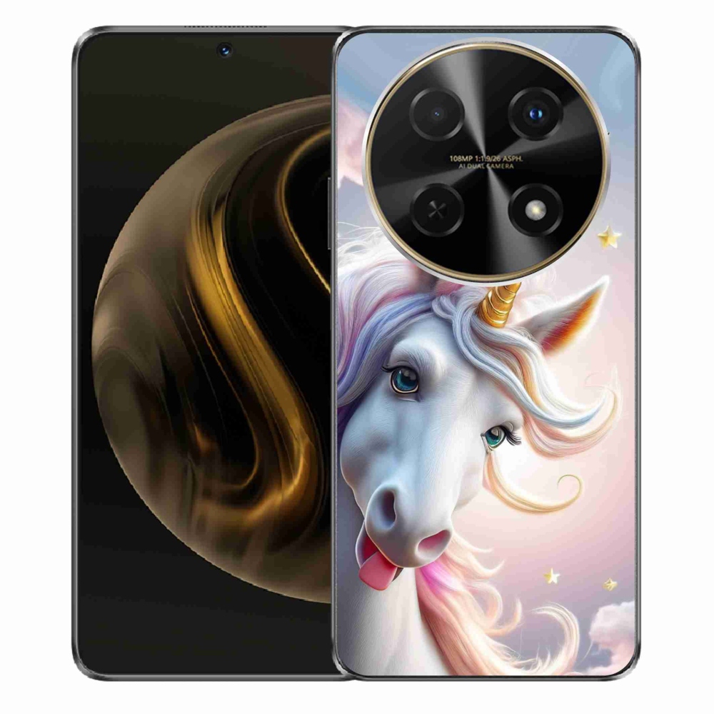 Gelový kryt mmCase na Huawei Nova 12i - veselý jednorožec