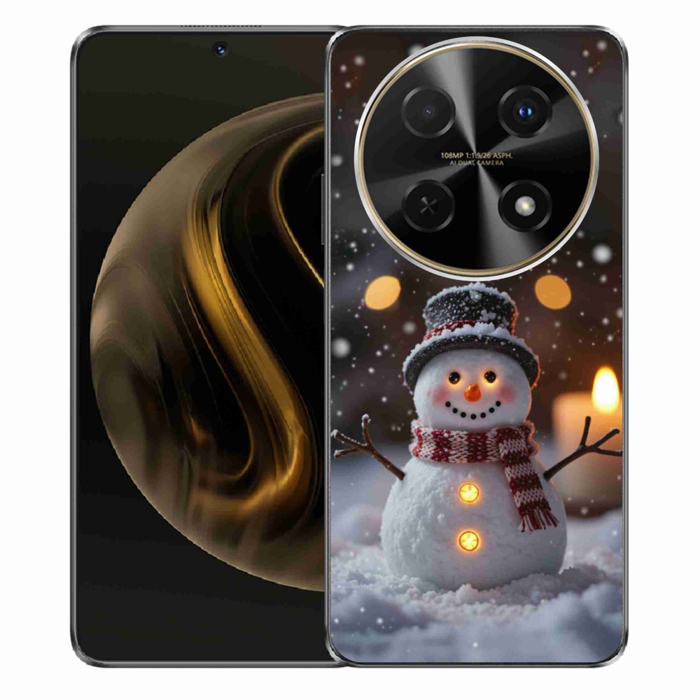 Gelový kryt mmCase na Huawei Nova 12i - veselý sněhulák