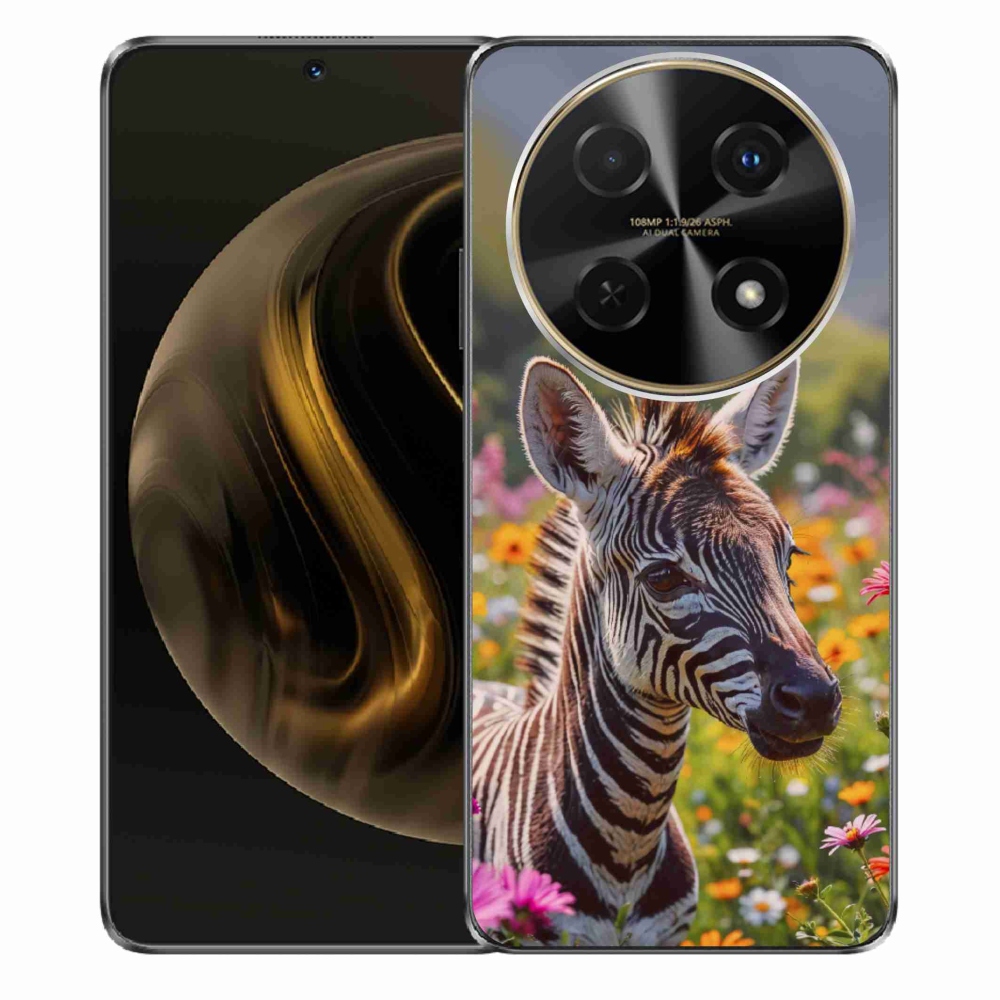 Gelový kryt mmCase na Huawei Nova 12i - zebra na louce