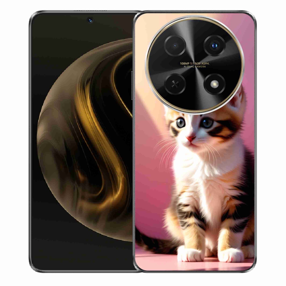 Gelový kryt mmCase na Huawei Nova 12i - zvědavé kotě 2