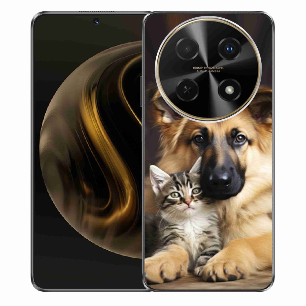 Gelový kryt mmCase na Huawei Nova 12i - zvířecí přátelství