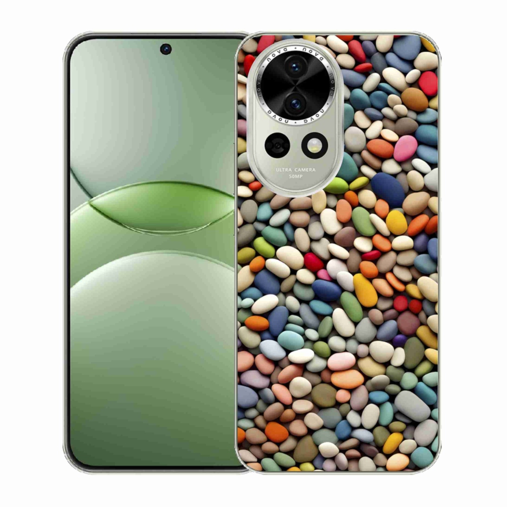 Gelový kryt mmCase na Huawei Nova 13 5G - barevné kamínky 2