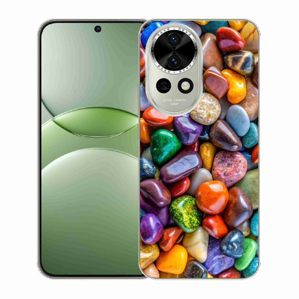 Gelový kryt mmCase na Huawei Nova 13 5G - barevné kamínky