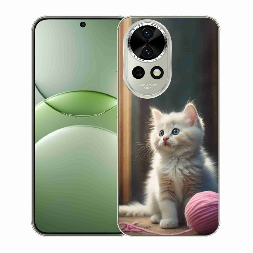 Gelový kryt mmCase na Huawei Nova 13 5G - bílé kotě 2