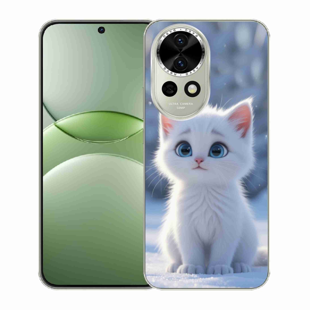 Gelový kryt mmCase na Huawei Nova 13 5G - bílé kotě 3