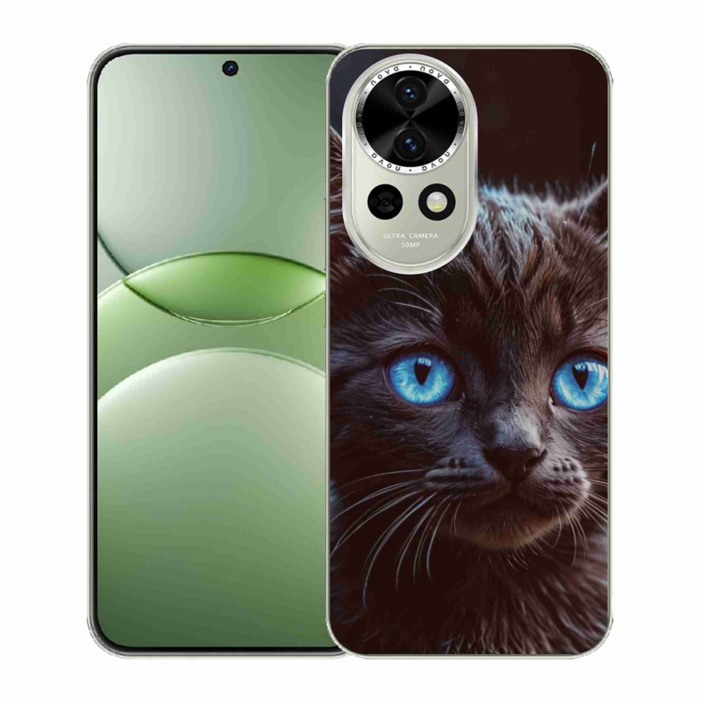 Gelový kryt mmCase na Huawei Nova 13 5G - černé kotě 2