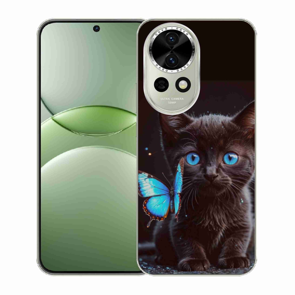 Gelový kryt mmCase na Huawei Nova 13 5G - černé kotě 3