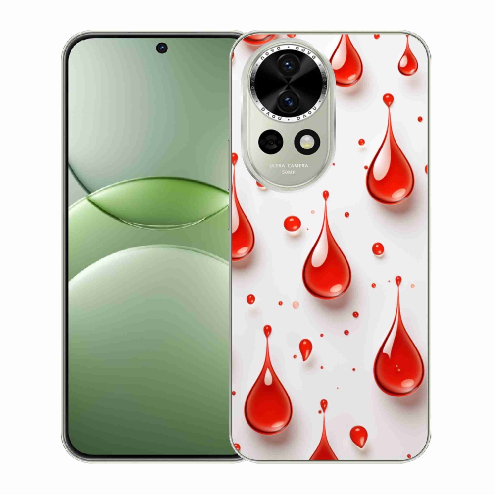 Gelový kryt mmCase na Huawei Nova 13 5G - červené kapky