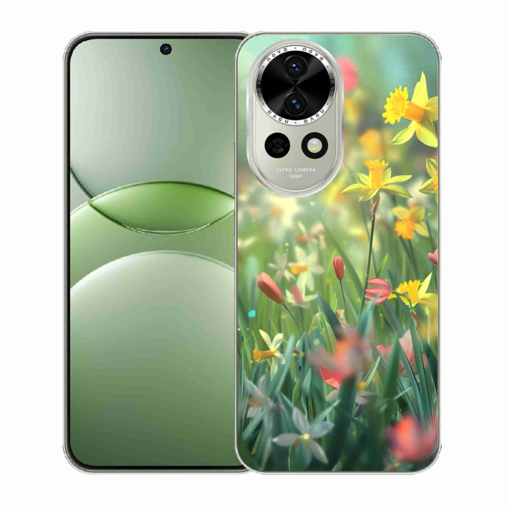 Gelový kryt mmCase na Huawei Nova 13 5G - jarní květy
