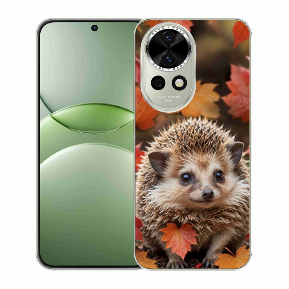 Gelový kryt mmCase na Huawei Nova 13 5G - ježek v listí
