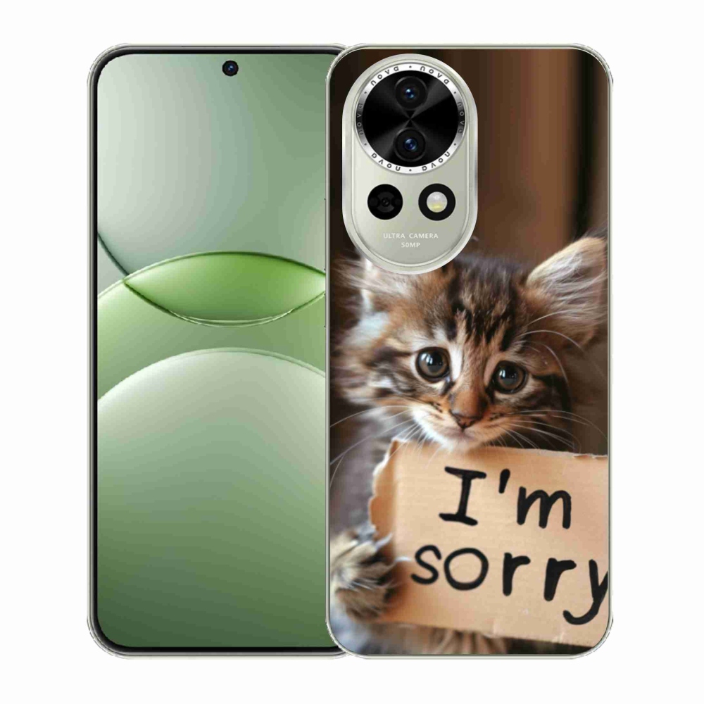 Gelový kryt mmCase na Huawei Nova 13 5G - kočíčí omluva