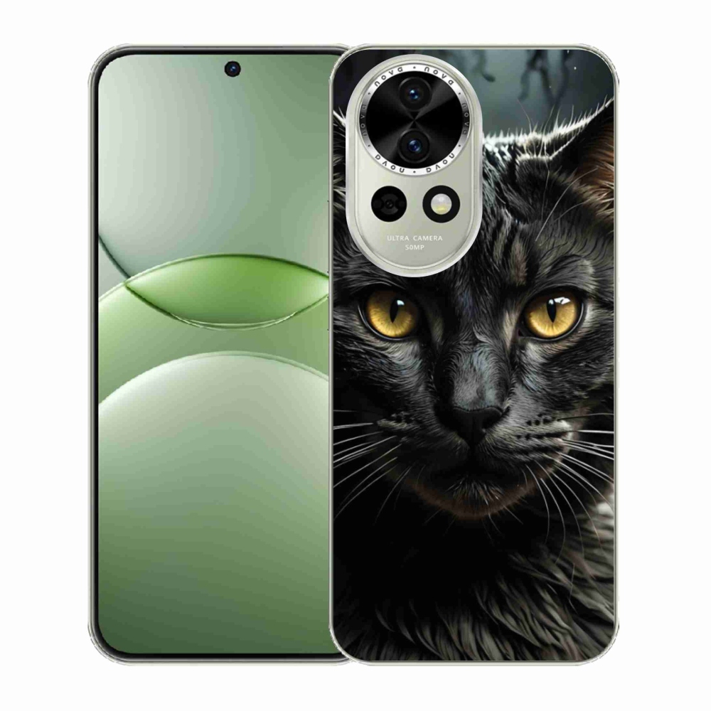 Gelový kryt mmCase na Huawei Nova 13 5G - kočičí pohled 3
