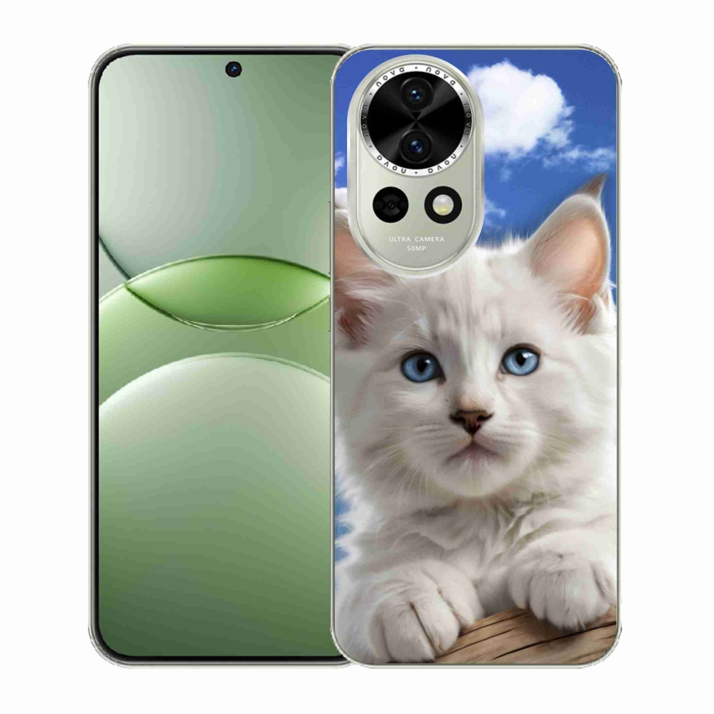 Gelový kryt mmCase na Huawei Nova 13 5G - kotě a oblaka