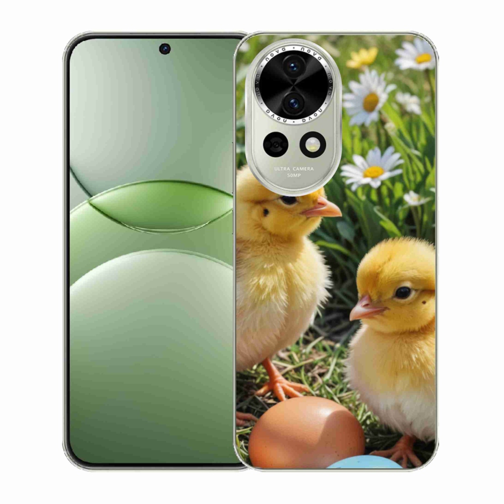 Gelový kryt mmCase na Huawei Nova 13 5G - kuřátka