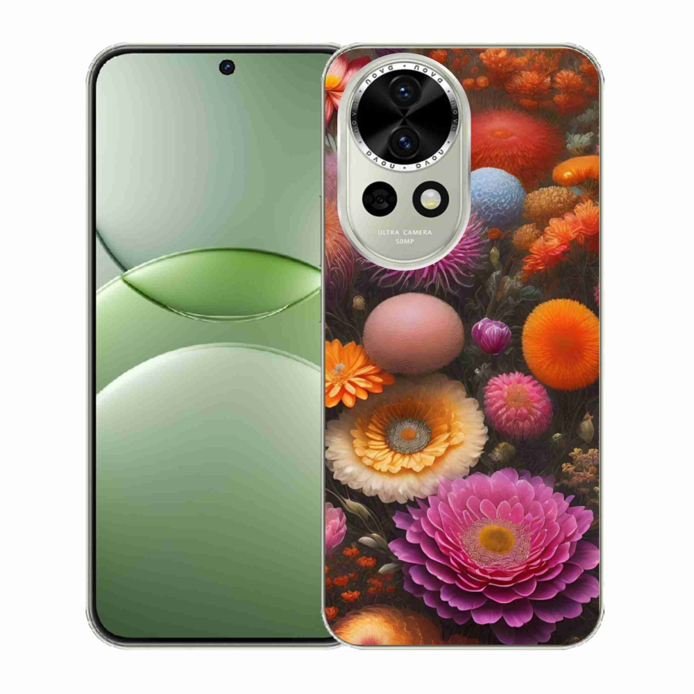 Gelový kryt mmCase na Huawei Nova 13 5G - květinová kompozice