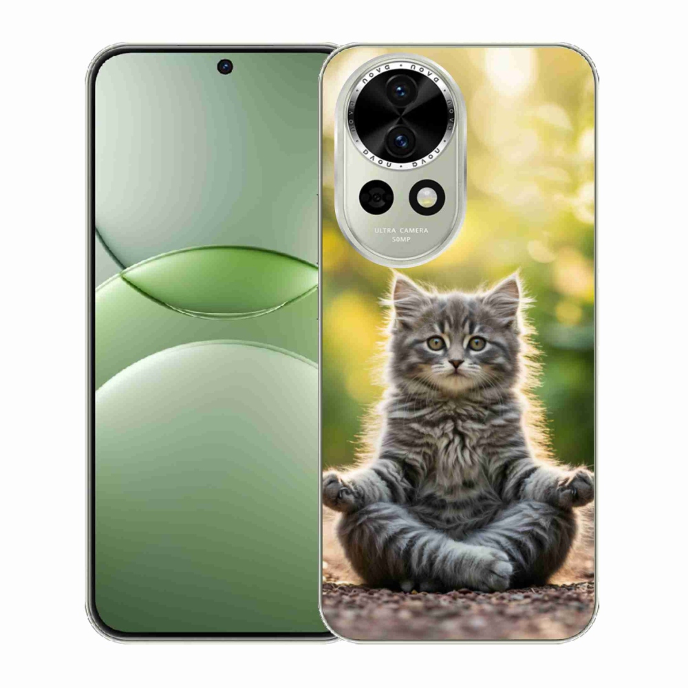 Gelový kryt mmCase na Huawei Nova 13 5G - meditující kotě