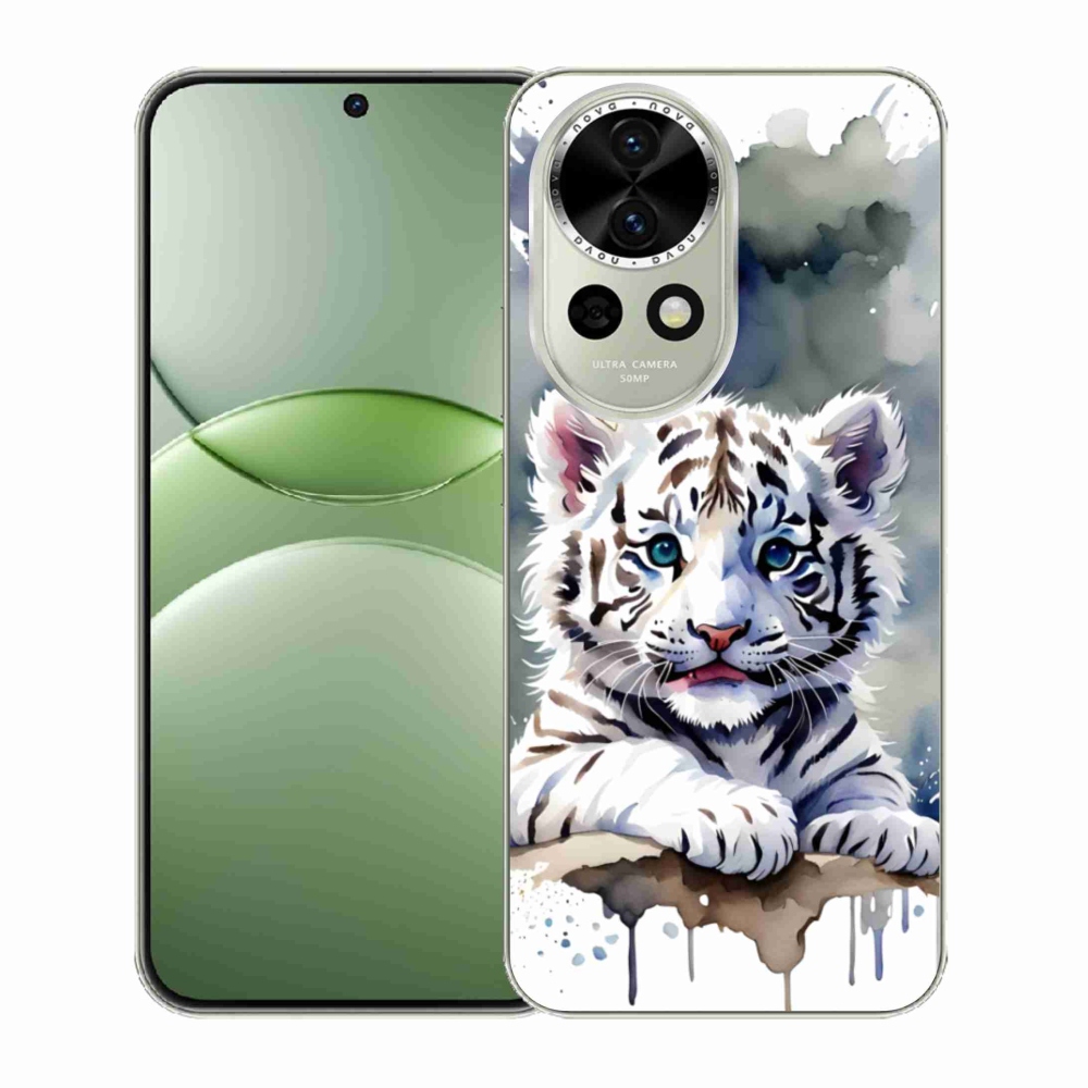 Gelový kryt mmCase na Huawei Nova 13 5G - mládě bílého tygra
