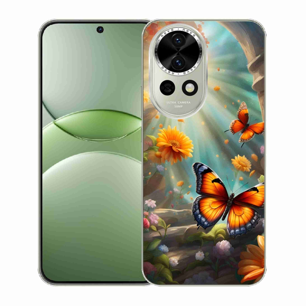 Gelový kryt mmCase na Huawei Nova 13 5G - motýlí zahrada 2