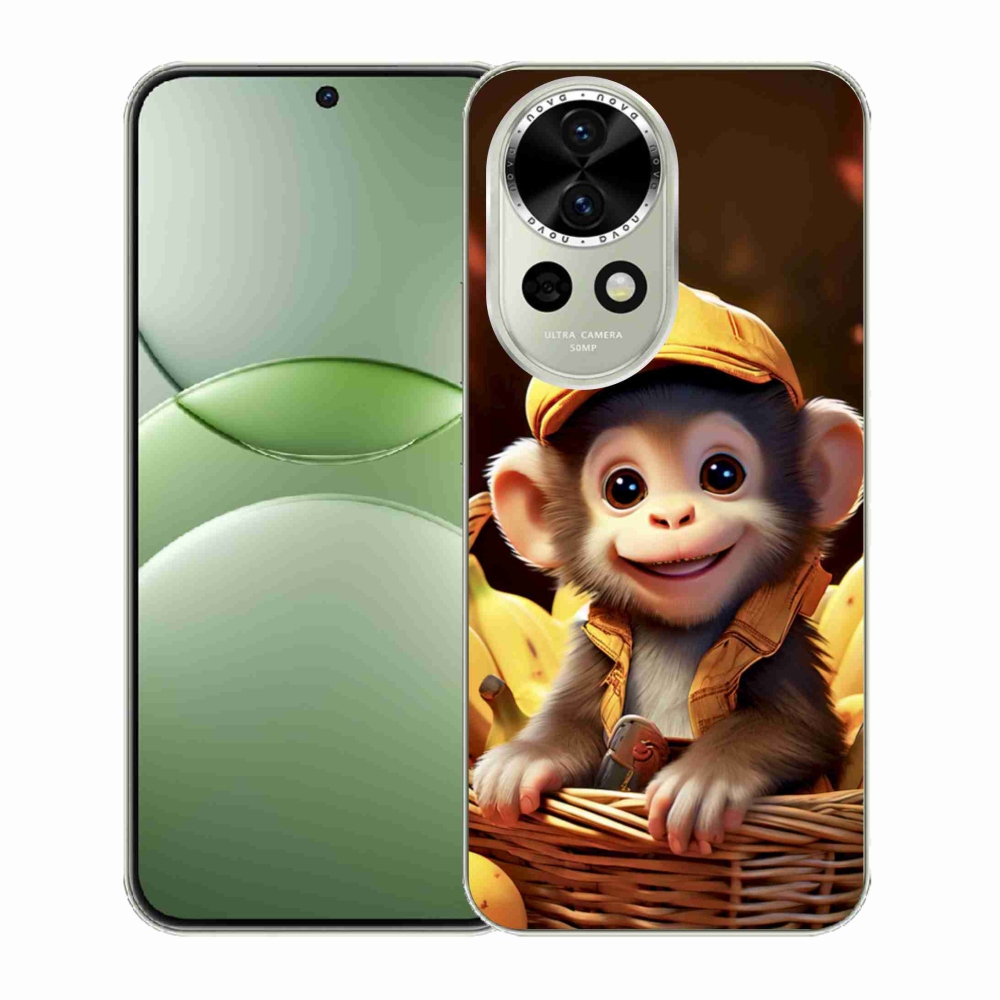 Gelový kryt mmCase na Huawei Nova 13 5G - opice v košíku