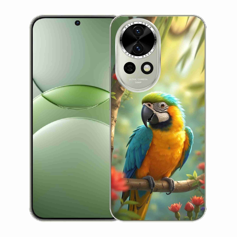 Gelový kryt mmCase na Huawei Nova 13 5G - papoušek ara modrožlutá