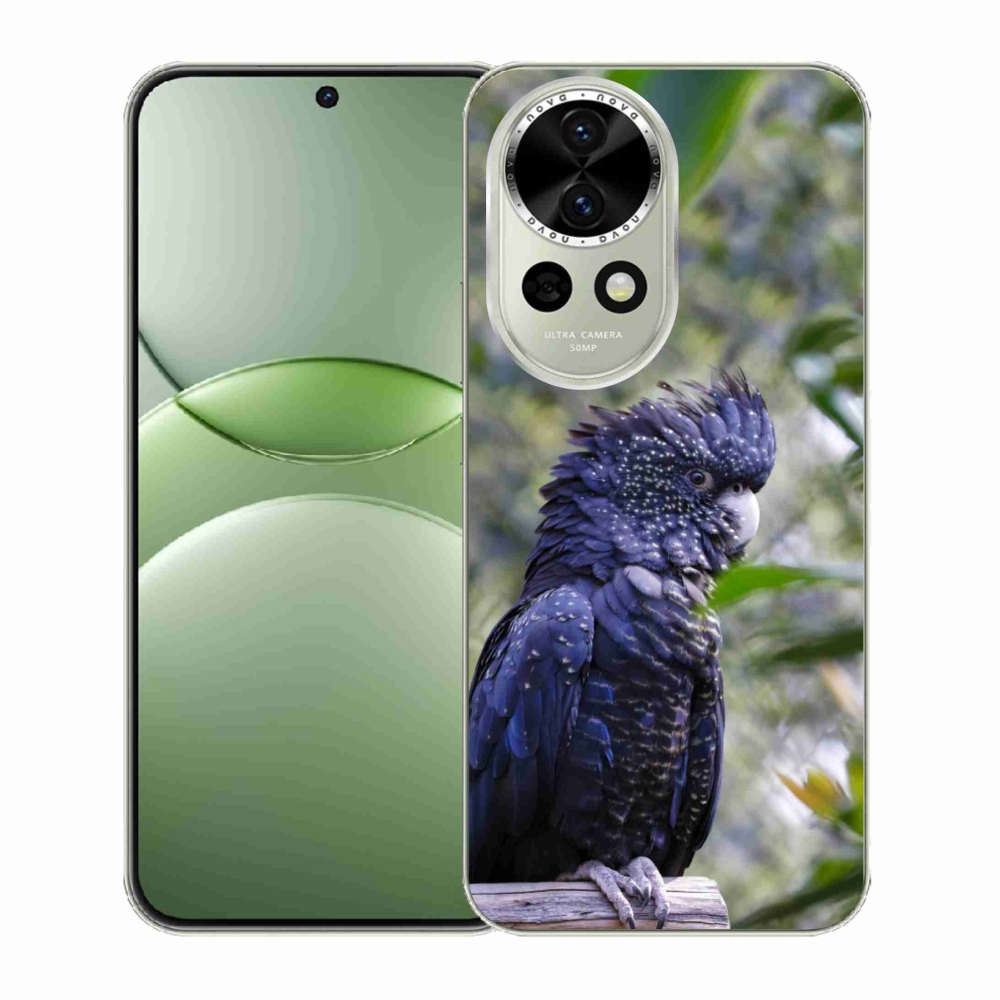 Gelový kryt mmCase na Huawei Nova 13 5G - papoušek kakadu černý