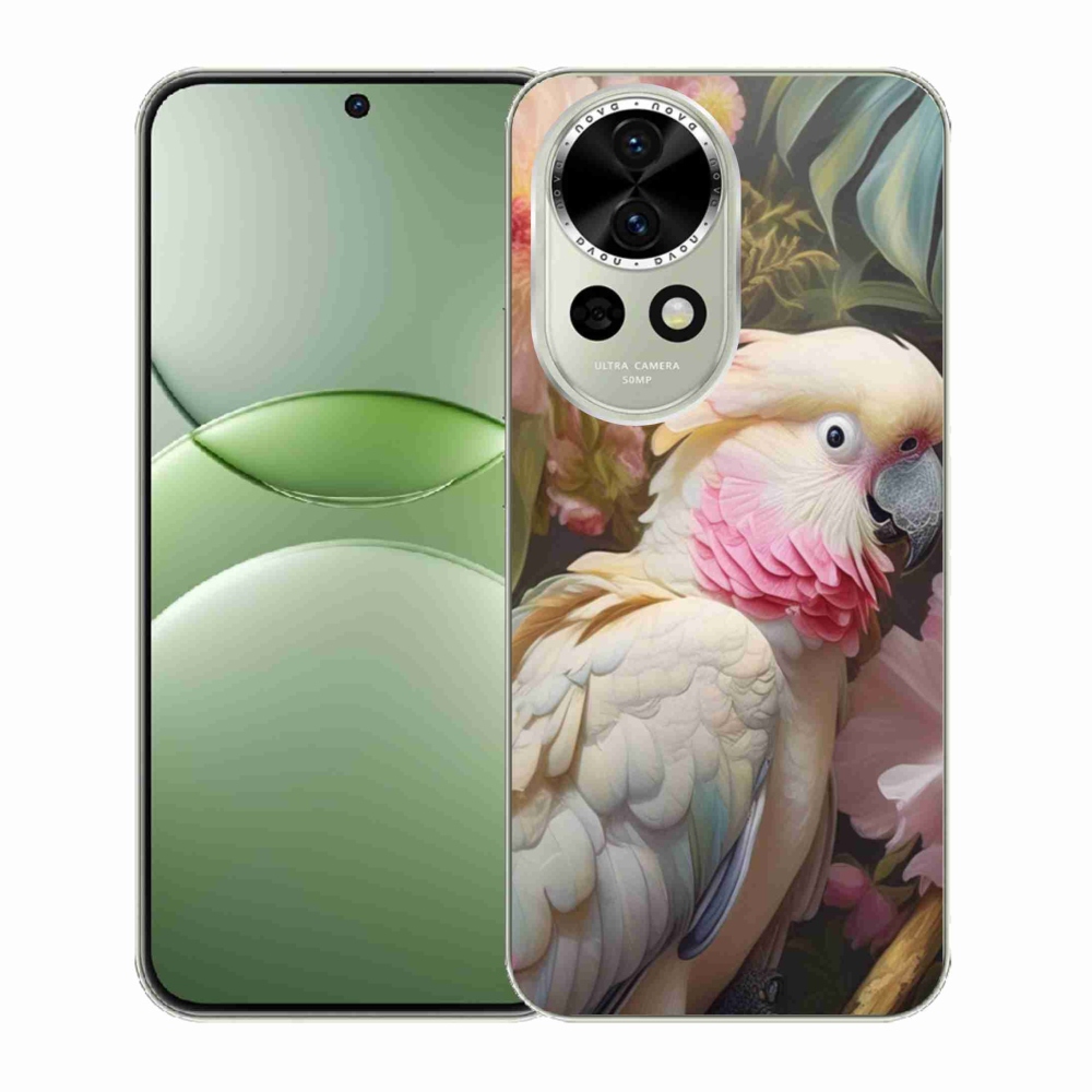 Gelový kryt mmCase na Huawei Nova 13 5G - papoušek kakadu růžový 2