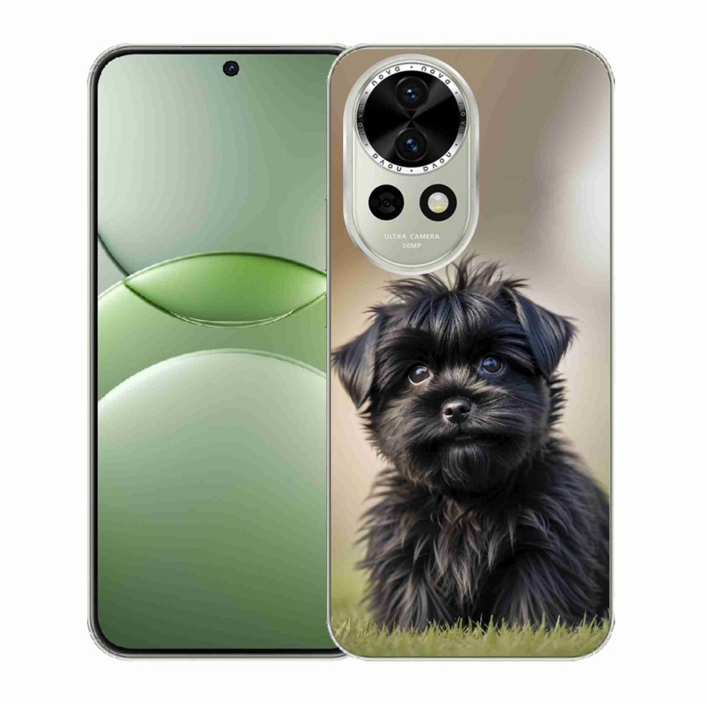Gelový kryt mmCase na Huawei Nova 13 5G - roztomilý černý pejsek