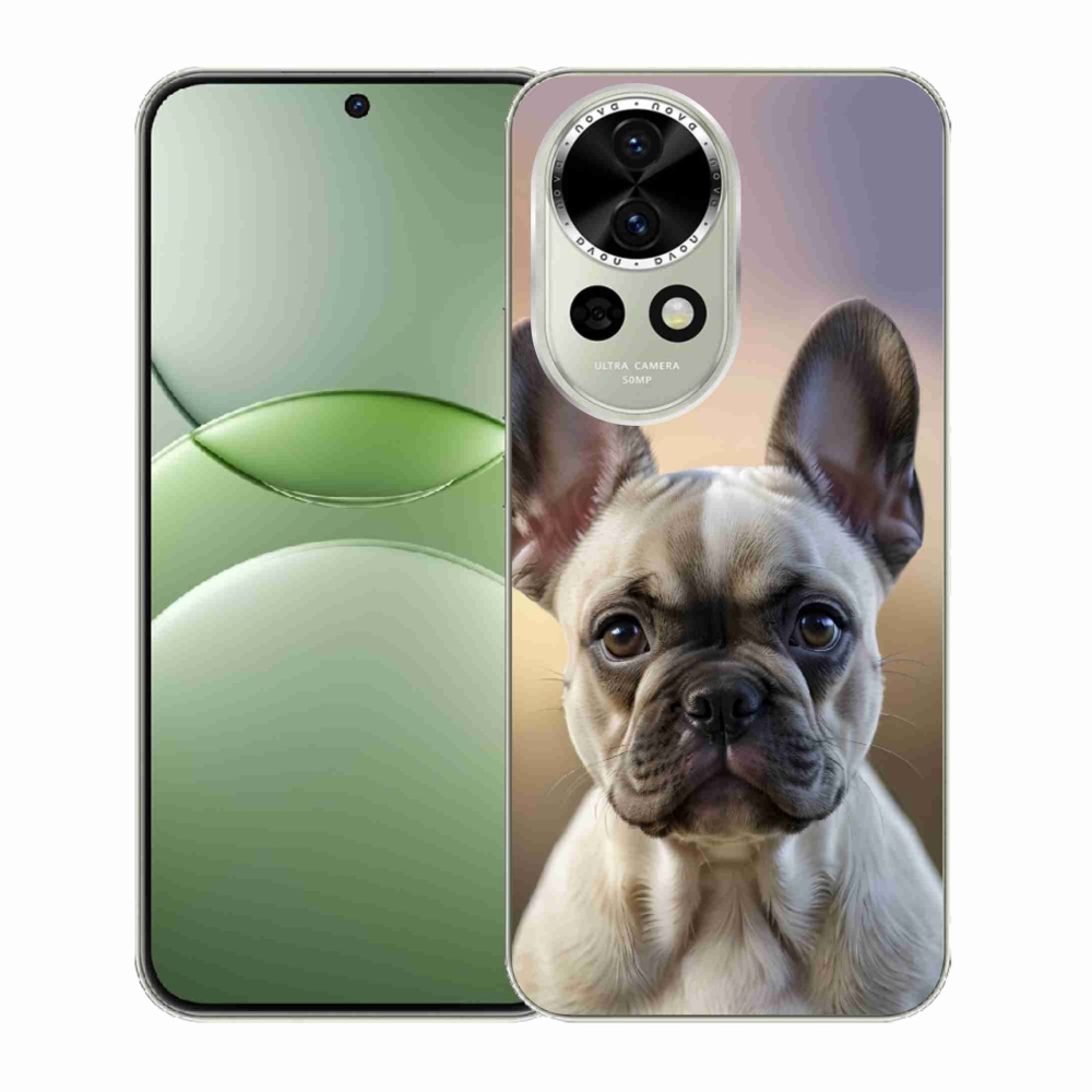 Gelový kryt mmCase na Huawei Nova 13 5G - roztomilý francouzský buldoček