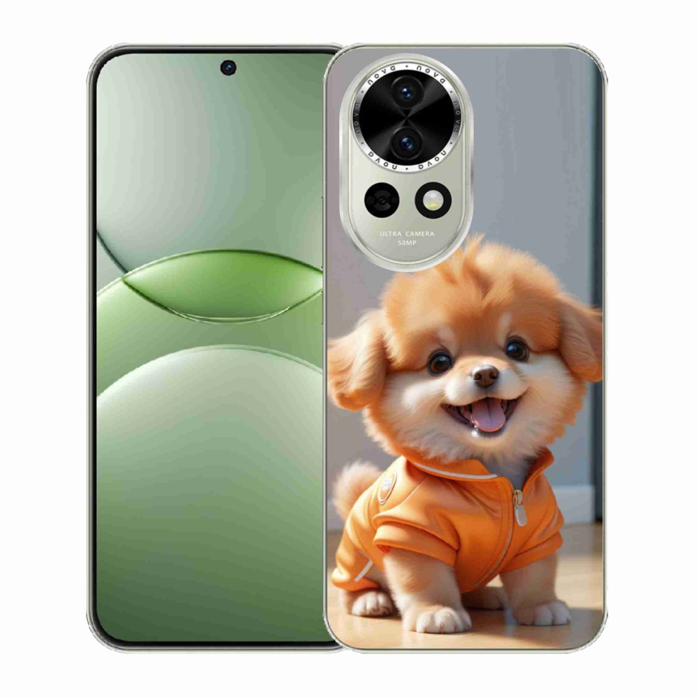 Gelový kryt mmCase na Huawei Nova 13 5G - roztomilý pomeranian v mikině