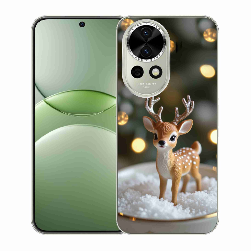 Gelový kryt mmCase na Huawei Nova 13 5G - roztomilý vánoční jelen