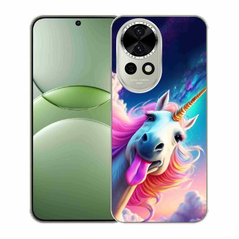 Gelový kryt mmCase na Huawei Nova 13 5G - šílený jednorožec