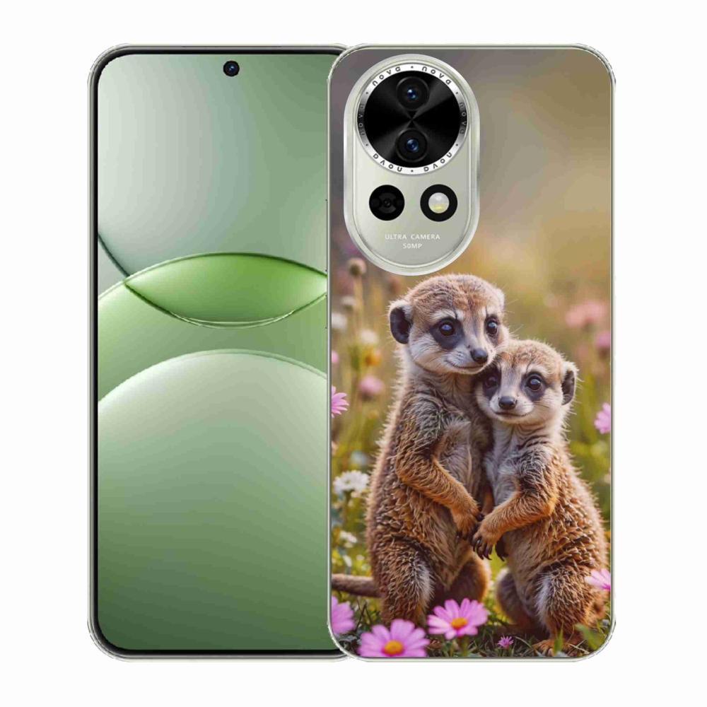 Gelový kryt mmCase na Huawei Nova 13 5G - surikatí duo