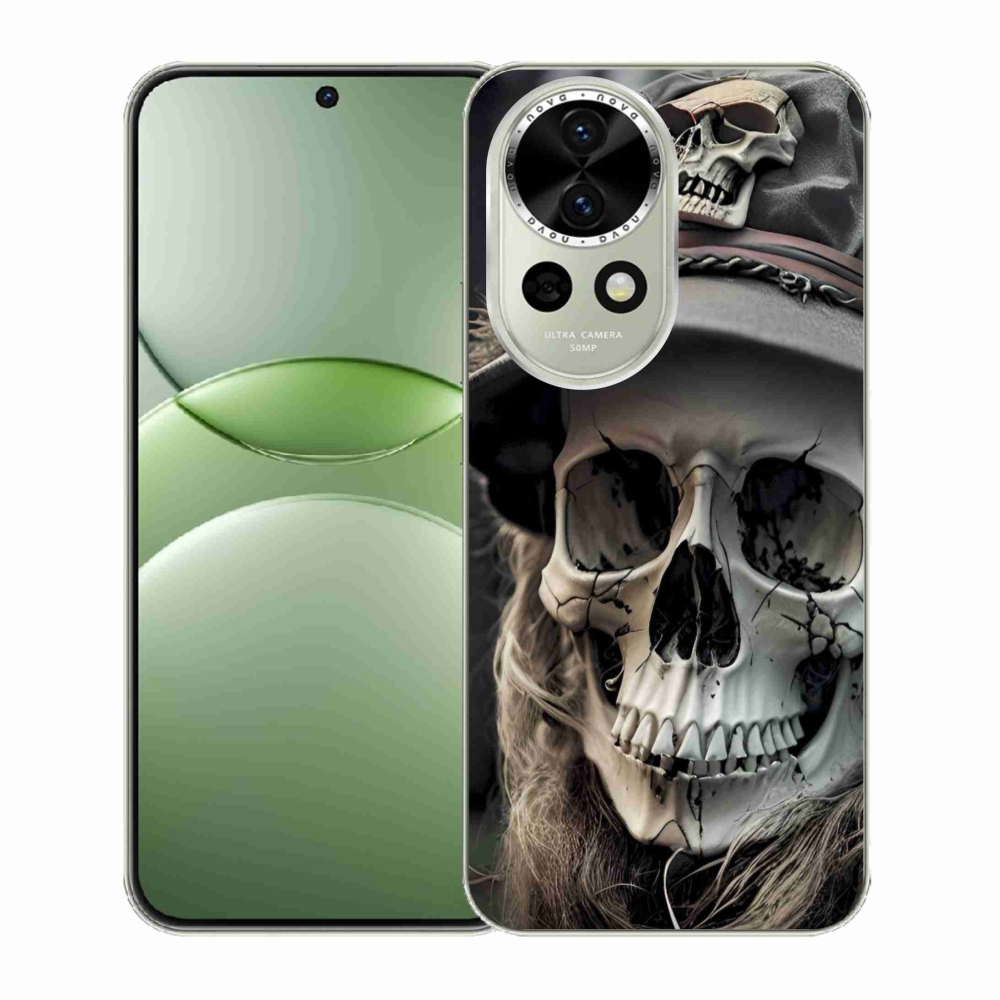 Gelový kryt mmCase na Huawei Nova 13 5G - temná lebka