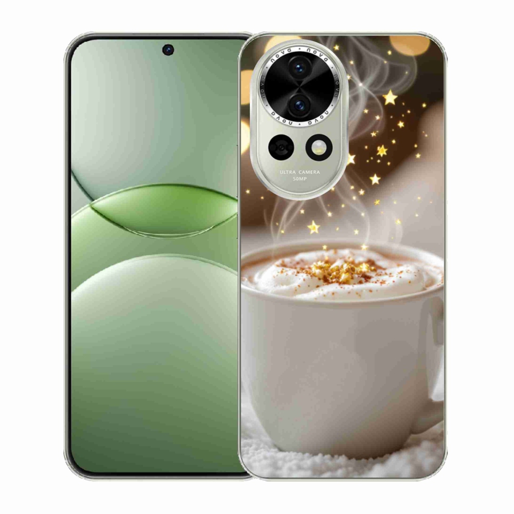 Gelový kryt mmCase na Huawei Nova 13 5G - vánoční horký nápoj