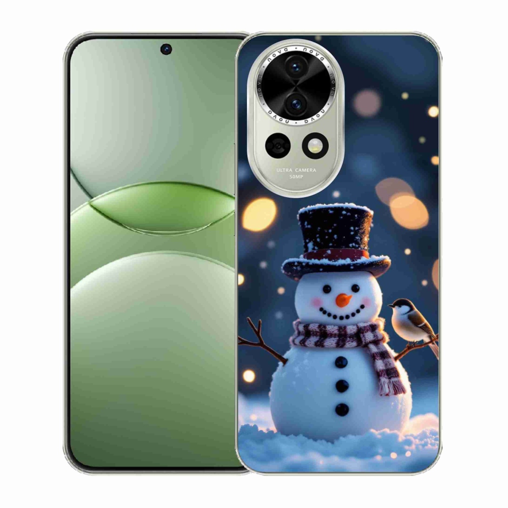Gelový kryt mmCase na Huawei Nova 13 5G - vánoční sněhulák
