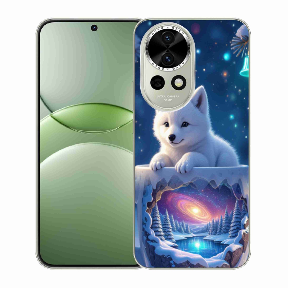 Gelový kryt mmCase na Huawei Nova 13 5G - vánoční štěně
