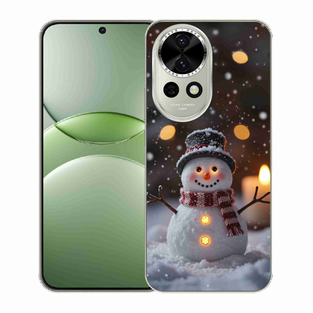 Gelový kryt mmCase na Huawei Nova 13 5G - veselý sněhulák