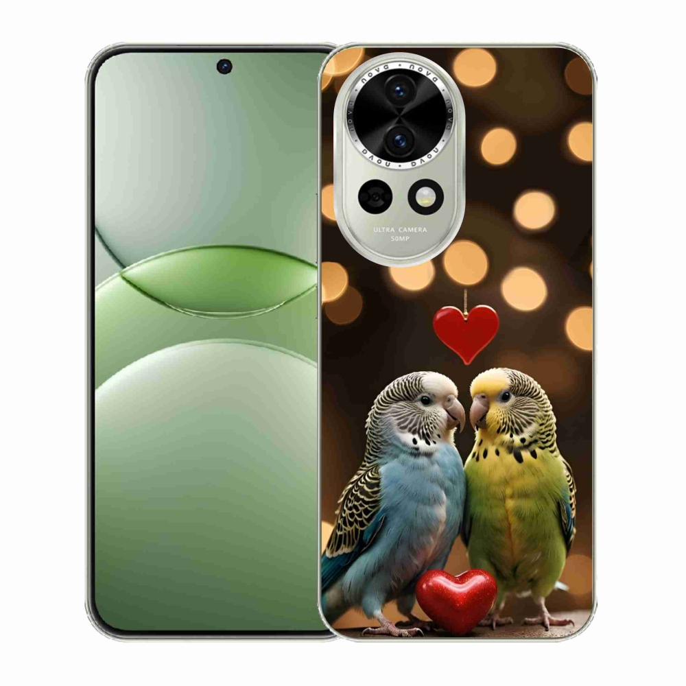 Gelový kryt mmCase na Huawei Nova 13 5G - zamilovaní papoušci