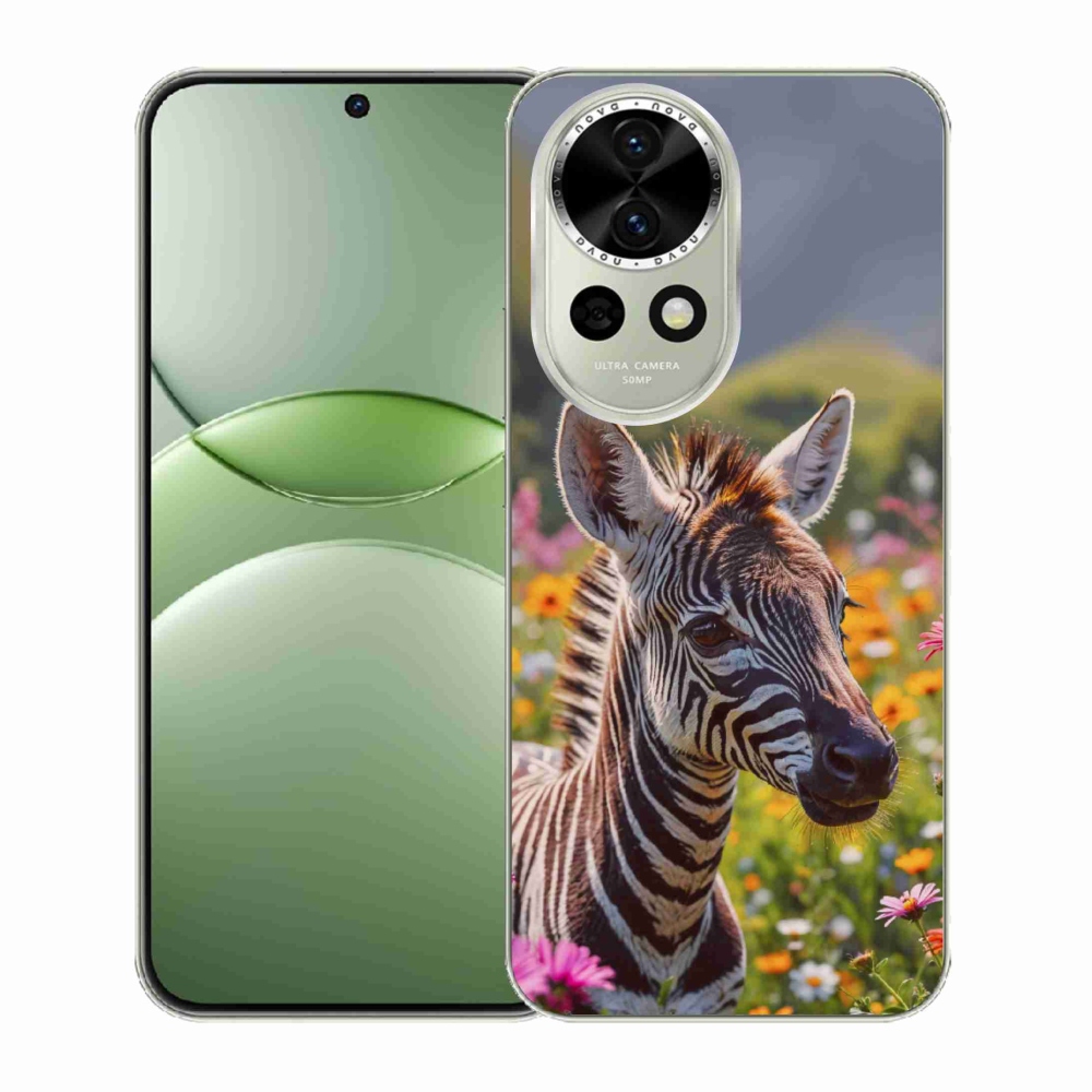 Gelový kryt mmCase na Huawei Nova 13 5G - zebra na louce