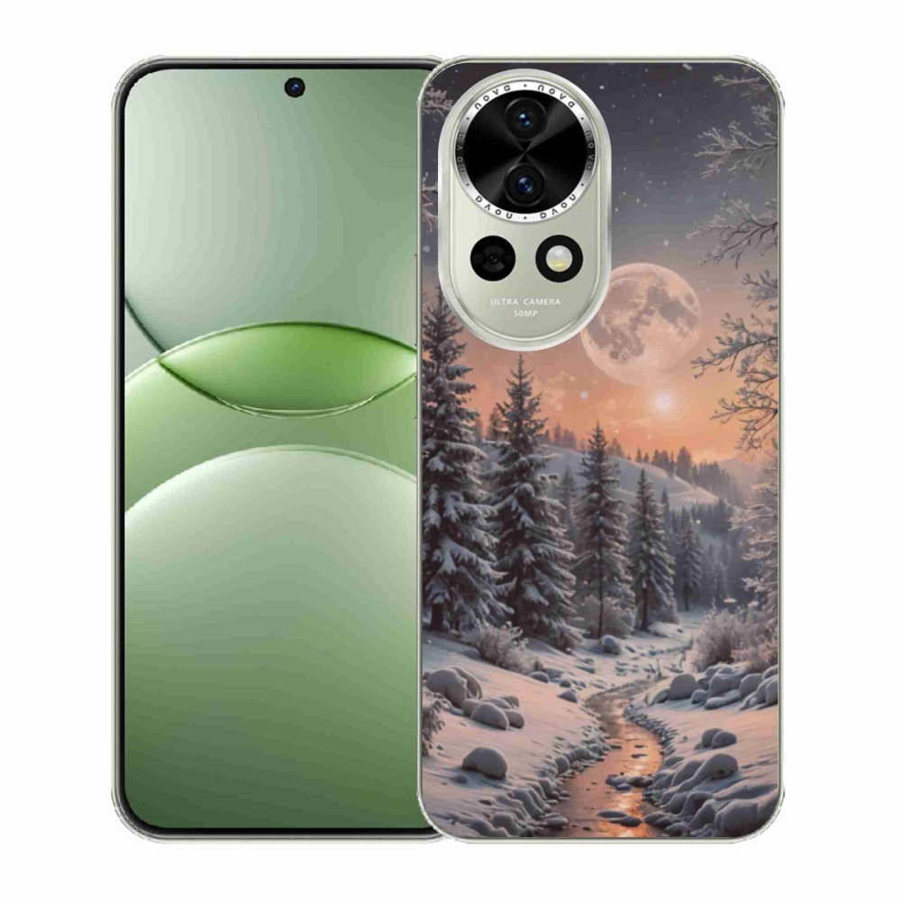 Gelový kryt mmCase na Huawei Nova 13 5G - zimní krajina 2