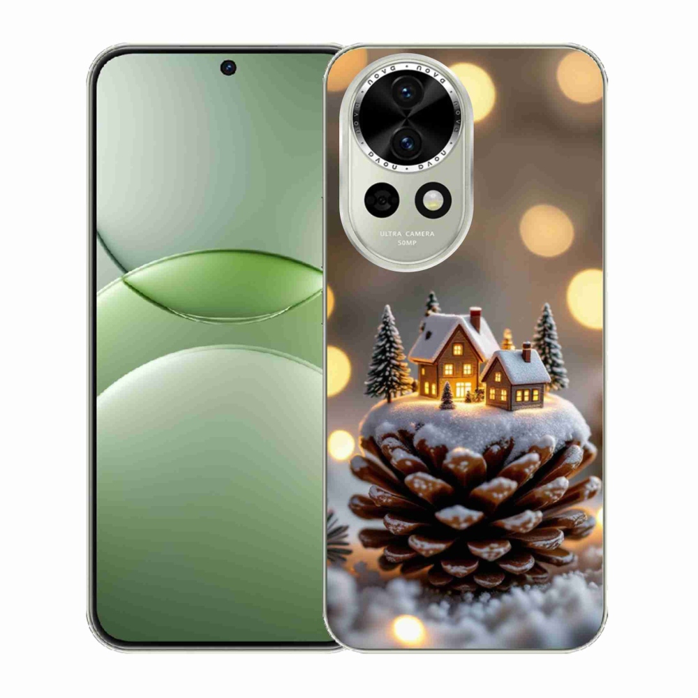Gelový kryt mmCase na Huawei Nova 13 5G - zimní vesnička