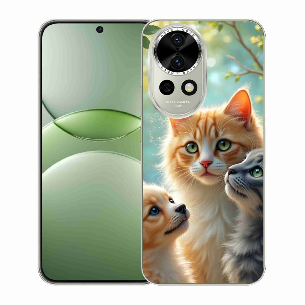 Gelový kryt mmCase na Huawei Nova 13 5G - zvířecí přátelství 2