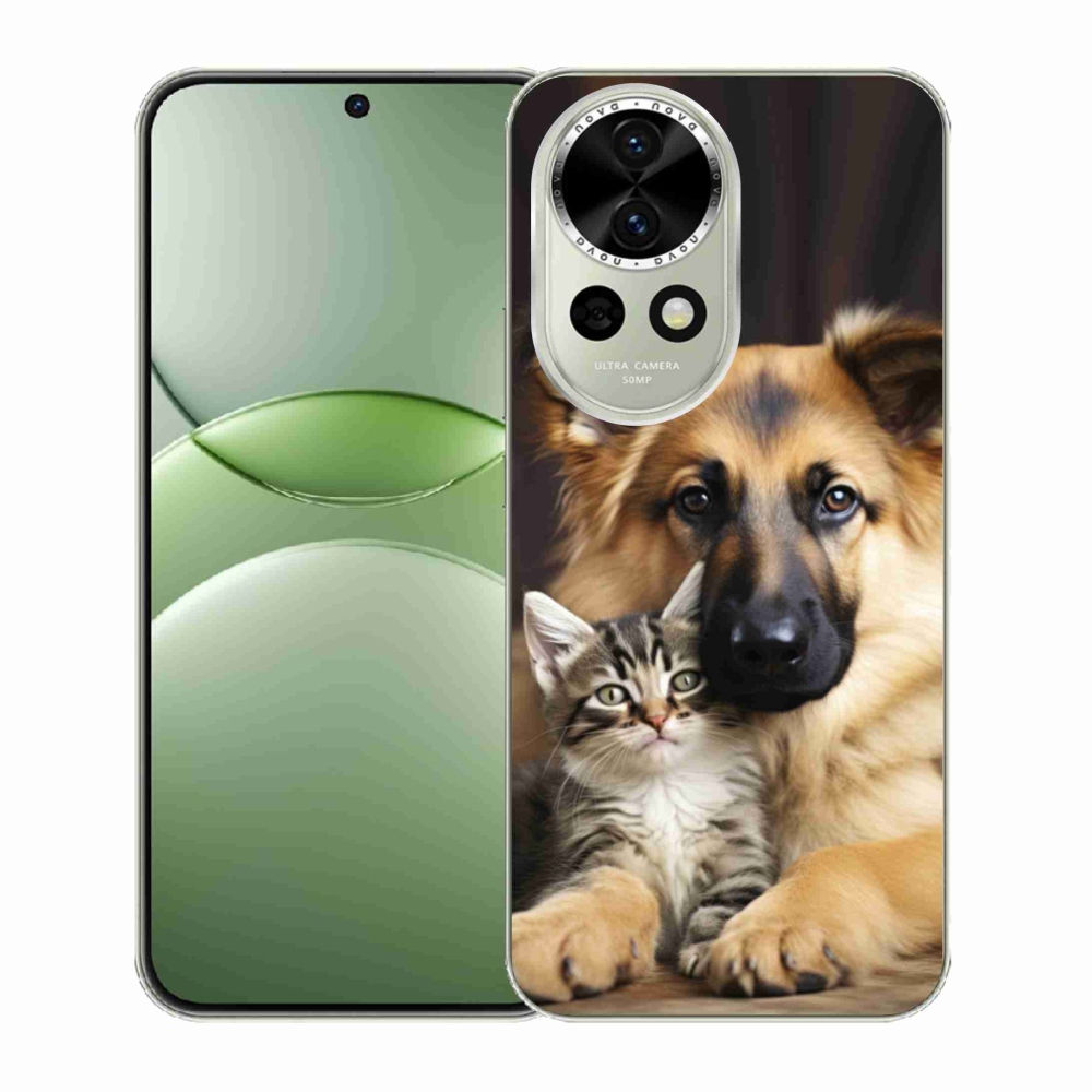 Gelový kryt mmCase na Huawei Nova 13 5G - zvířecí přátelství