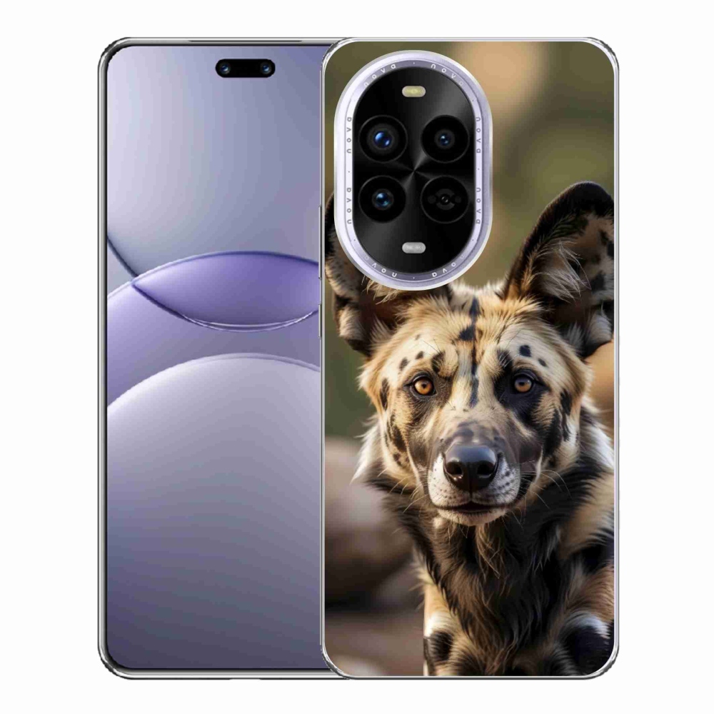 Gelový kryt mmCase na Huawei Nova 13 Pro 5G - africký divoký pes