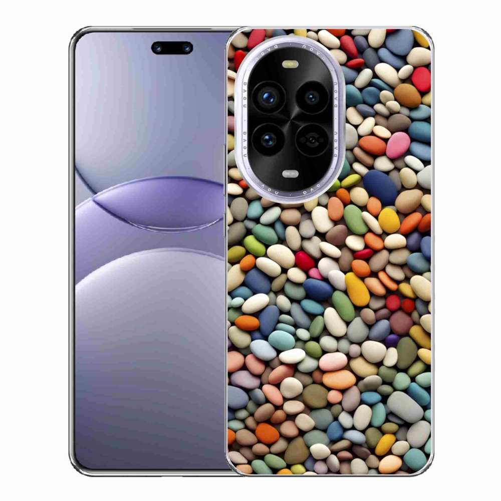 Gelový kryt mmCase na Huawei Nova 13 Pro 5G - barevné kamínky 2